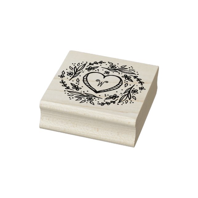 Tampons Encreurs Monogramme personnalisé de couronne et de couronne (Tampon)