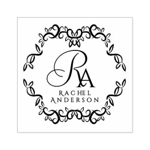 Tampons Encreurs Monogramme romantique