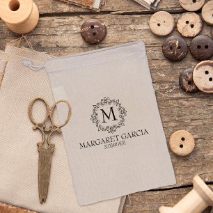 Tampons Encreurs Monogramme sur mesure d'emballage, petite entrepri