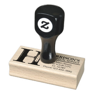 Tampons Encreurs Monographie mécanique personnalisable. "H" initial