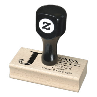 Tampons Encreurs Monographie mécanique personnalisable. "J" initial