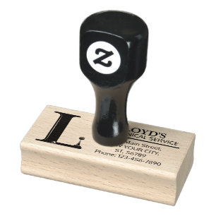 Tampons Encreurs Monographie mécanique personnalisable. "L" initial