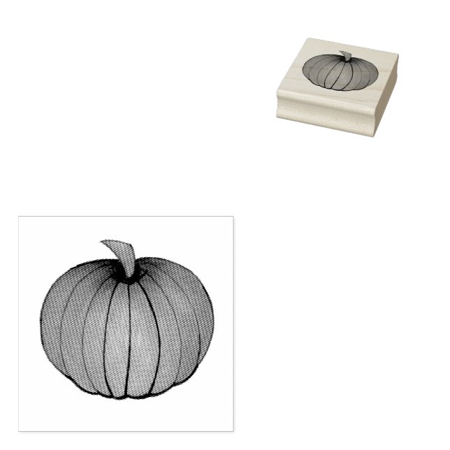 Tampons Encreurs Motif Citrouille de récolte Thanksgiving Automne A (Tamponné)