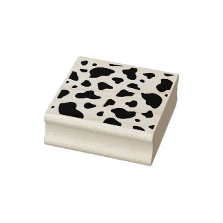 Tampons Encreurs Motif de vache Imprimer Timbre d'art en bois