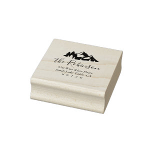 Tampons Encreurs Mountain Pine Trees Nouveau Accueil Adresse de ret