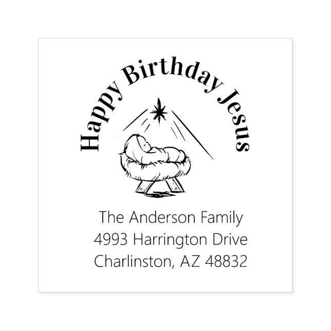 Tampons Encreurs Noël Joyeux anniversaire Jésus en colère (Impression)