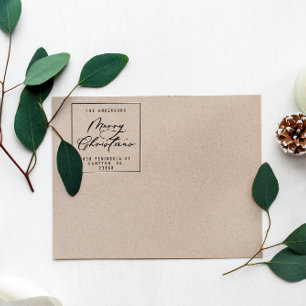 Tampons Encreurs Noël moderne élégant script minimal unique