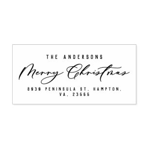 Tampons Encreurs Noël moderne élégant script minimal unique