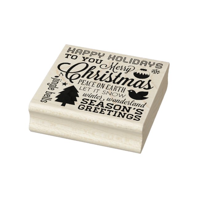 Tampons Encreurs Noël Sentiments de vacances Caoutchouc Art Timbre (Tampon)