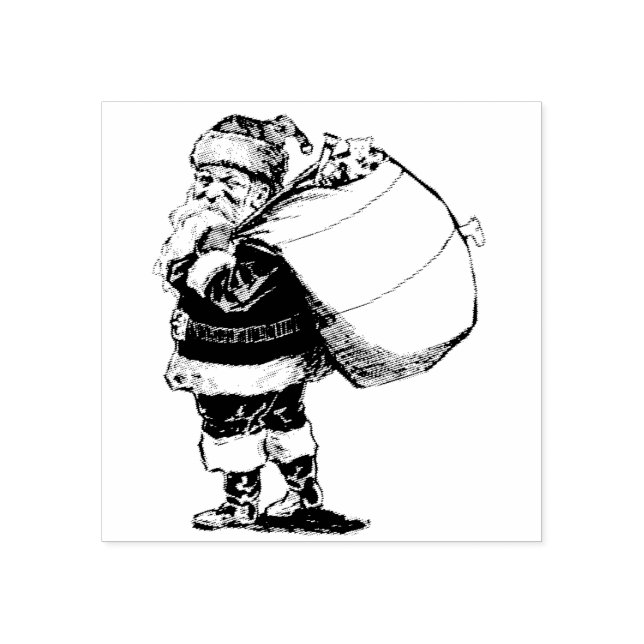 Tampons Encreurs Noël vintage Père Noël (Impression)
