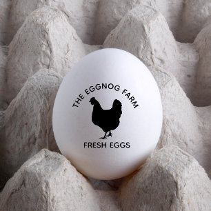 Tampons Encreurs Nom commercial de la ferme d'oeufs personnalisée