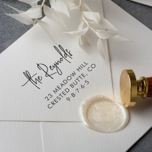 Tampons Encreurs Nom de famille et adresse de domicile Adresse de r