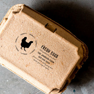 Tampons Encreurs Nom du poulet Famille Agritourisme OEuf Carton Tim