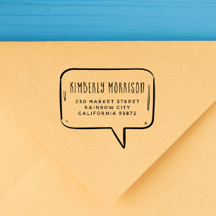 Tampons Encreurs Nom et adresse de la bulle vocale