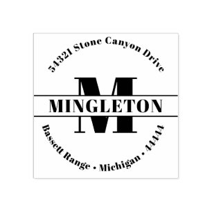 Tampons Encreurs Nom initial en gras