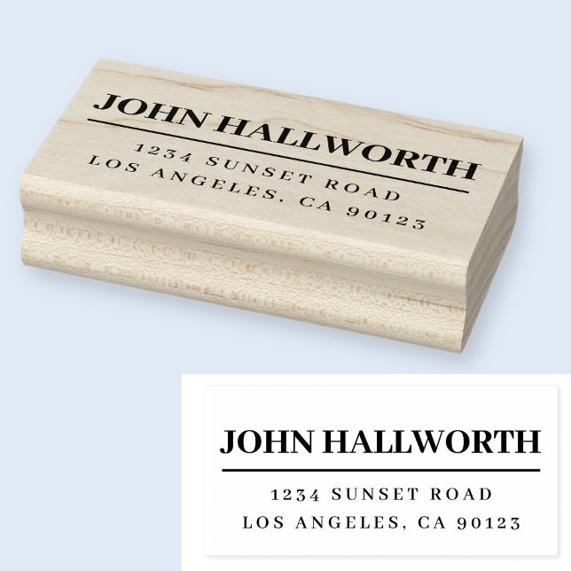 Tampons Encreurs Nom moderne et adresse de retour (Créateur téléchargé)