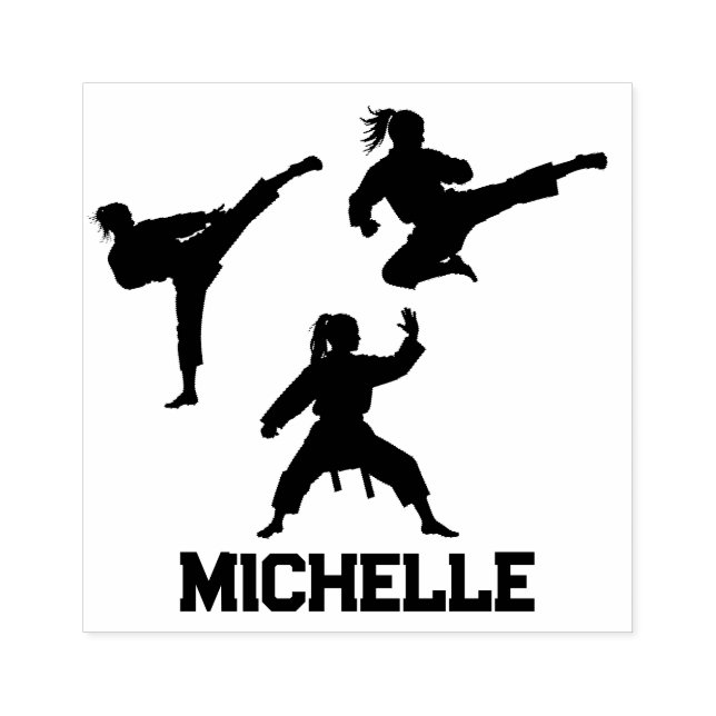 Tampons Encreurs Nom personnalisé Karate / Taekwondo / judo (Impression)