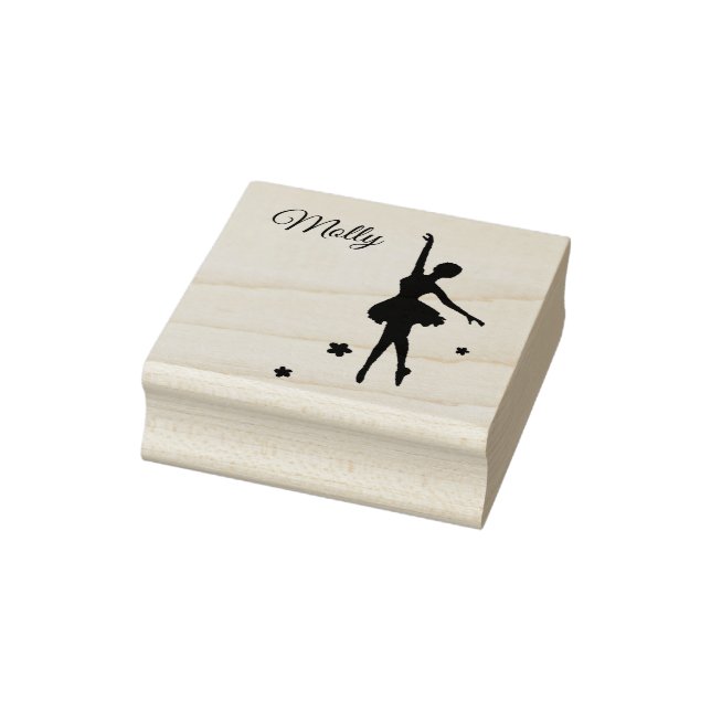 Tampons Encreurs Nom propre Ballerina personnalisé initial (Tampon)