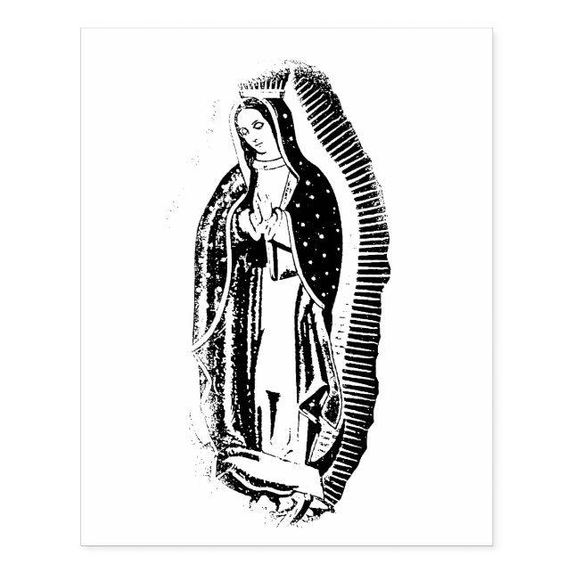 Tampons Encreurs Notre Dame de Guadalupe Timbre en caoutchouc (Impression)