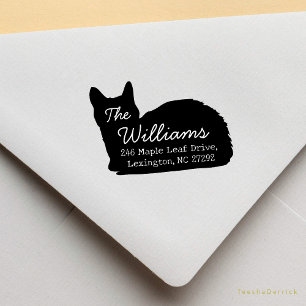 Tampons Encreurs Notre nouvelle maison Faire-part Cute Chat Adresse