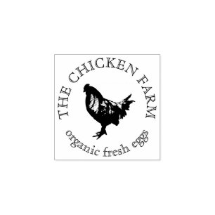 Tampons Encreurs Oeuf de Ferme de Poulet