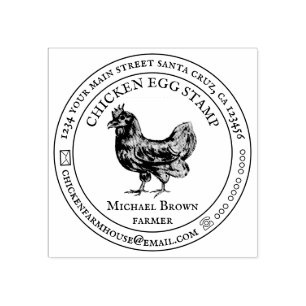 Tampons Encreurs Oeuf De Poulet Simple Ferme Frais