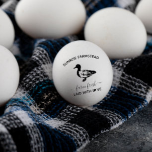 Tampons Encreurs Oeufs de canard frais de ferme Drôle Timbre d'oe