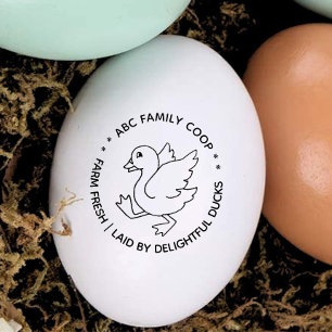 Tampons Encreurs Oeufs de canard frais de ferme mignons