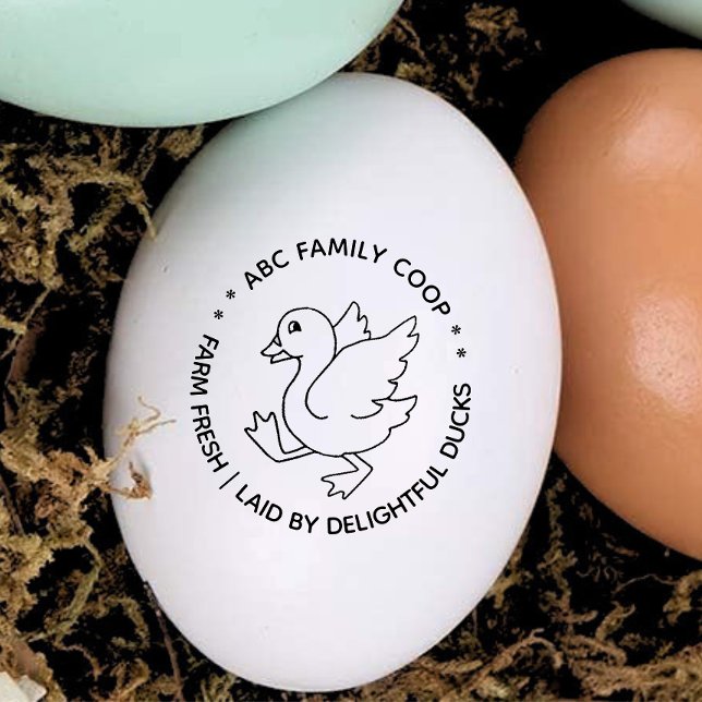 Tampons Encreurs Oeufs de canard frais de ferme mignons (Créateur téléchargé)