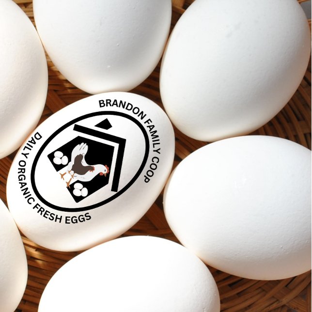 Tampons Encreurs OEufs de ferme Carton Timbre OEufs frais biologiqu (Créateur téléchargé)