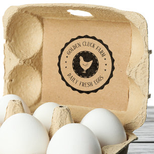 Tampons Encreurs Œufs de Ferme Rustiques Entreprise de Poules