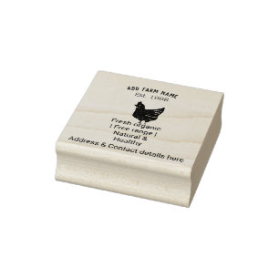 Tampons Encreurs OEufs de poulet fermier ajouter nom année adresse