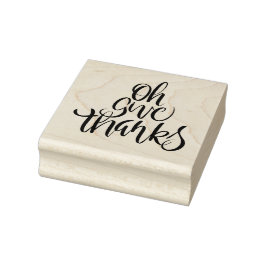 Tampons Encreurs Oh Give Thanks Brush Calligraphy