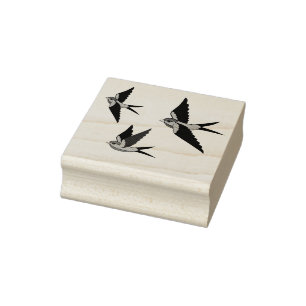 Tampons Encreurs Oiseau folklorique, oiseau de queue d'hirondelle,