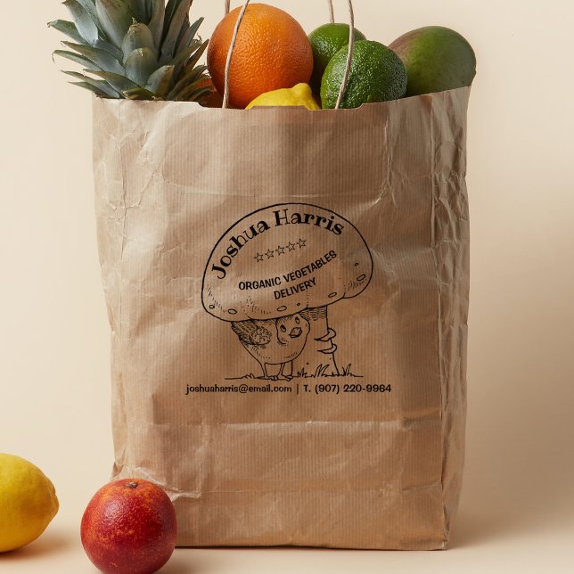 Tampons Encreurs Oiseau Mignonne Avec Champignons, Alimentation Bio (Créateur téléchargé)