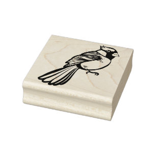 Tampons Encreurs Oiseau Nerd Cardinal Rouge