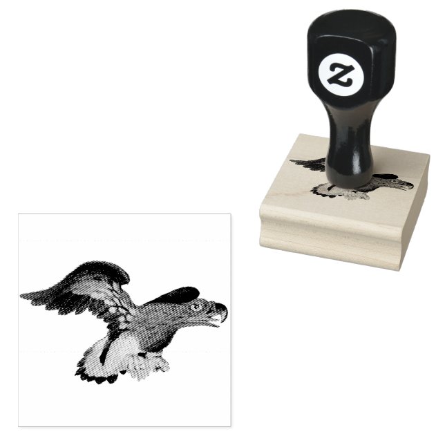 Tampons Encreurs Oiseau sauvage d'aigle de proie Illustration Vinta (Tamponné)