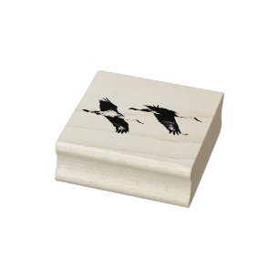 Tampons Encreurs Oiseaux de grue de Sandhill Animaux sauvages Timbr