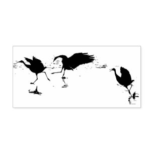 Tampons Encreurs Oiseaux de grue de Sandhill Animaux sauvages Timbr
