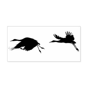 Tampons Encreurs Oiseaux de grue de Sandhill Animaux sauvages Timbr