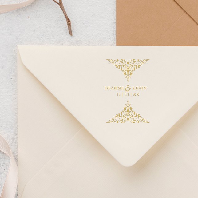 Tampons Encreurs Ornement Mariage élégant classique (Créateur téléchargé)