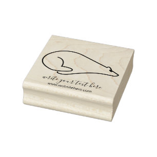 Tampons Encreurs Ours polaire animal de neige en course