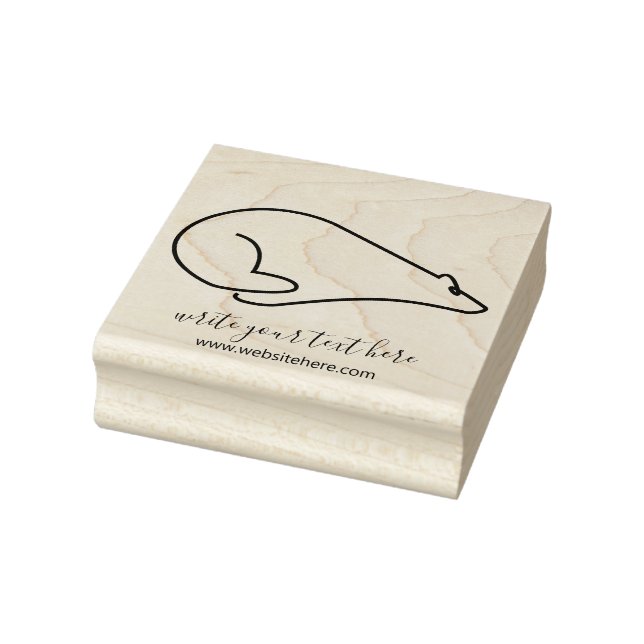 Tampons Encreurs Ours Polaire Coureur d'animaux de neige (Tampon)