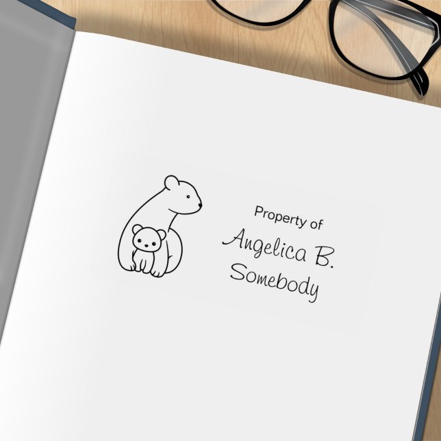 Tampons Encreurs Ours polaires : Mère et Cub (Créateur téléchargé)