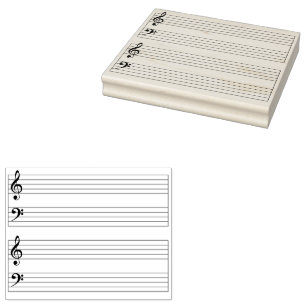 Tampons Encreurs Papier manuscrit de musique instantanée du grand p