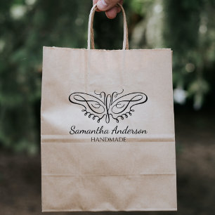 Tampons Encreurs Papillon moderne personnalisé fait main grande