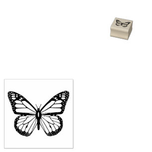 Tampons Encreurs Papillon noir et blanc