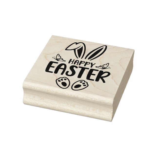 Tampons Encreurs "Pâques Joyeuses" Mignonne Lapin (Tampon)