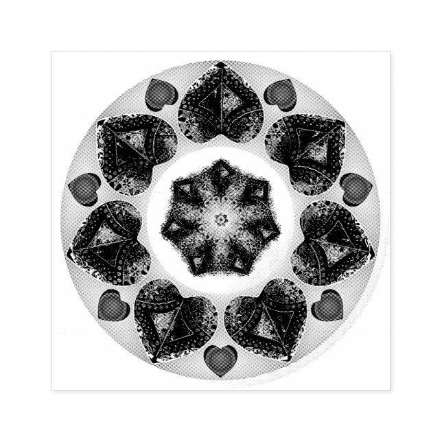 Tampons Encreurs Parapluie violet & coeurs .7 (Impression)