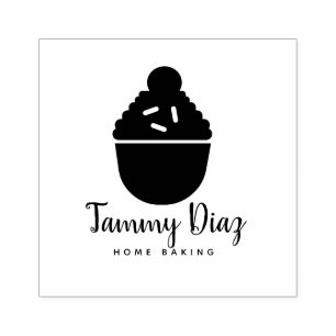 Tampons Encreurs Pâtisserie Baker Sprinkles Confetti Cupcake Logo d